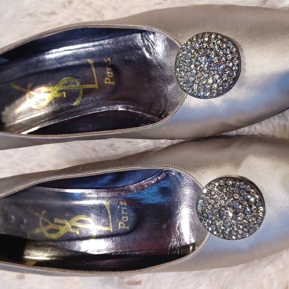 YSL vintage  satin  heels - Picture 15 of 15